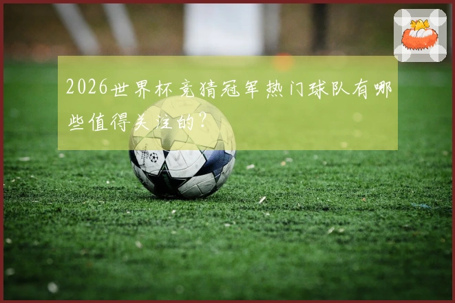 2026世界杯竞猜冠军热门球队有哪些值得关注的？
